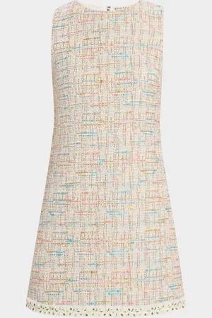 ALICE+OLIVIA Clyde Tweed A-Line Shift Dress