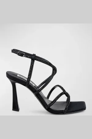 Badgley Mischka Brooke Strass Silk Strappy Sandals