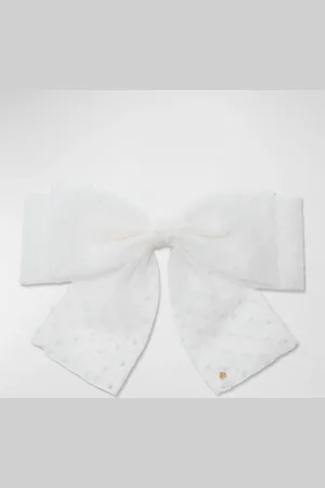 Lele Sadoughi Sheer Swiss Dot Bow Barrette