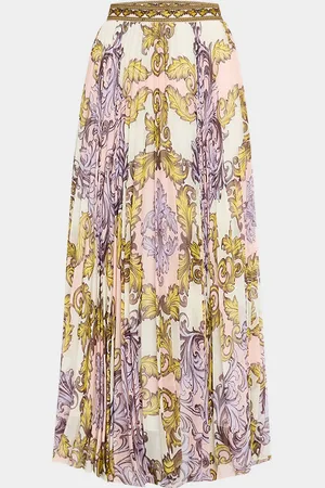 ALICE+OLIVIA Katz Pleated Maxi Skirt