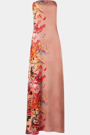 Silvia Tcherassi Adalgisa Printed Strapless Maxi Dress