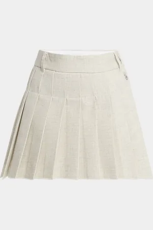 Paco rabanne Pleated Button-Down Mini Skirt