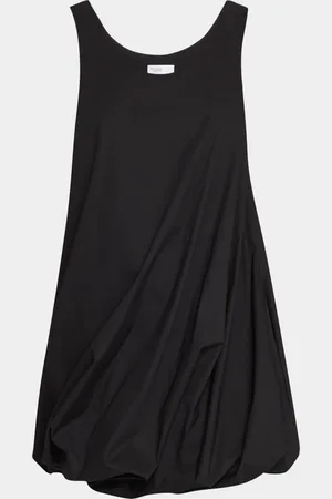 ROSETTA GETTY Twisted Bubble-Hem Mini Tank Dress