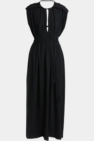 Isabel Marant Joya Braid Gathered Backless Maxi Dress