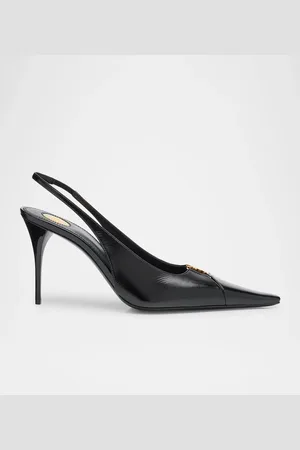 Saint Laurent Babylone Leather YSL Slingback Pumps