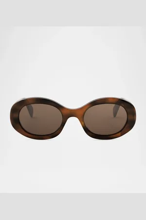 Céline Triomphe Acetate Oval Sunglasses