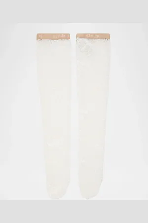 VALENTINO GARAVANI Rebrode Lace Knee-High Socks