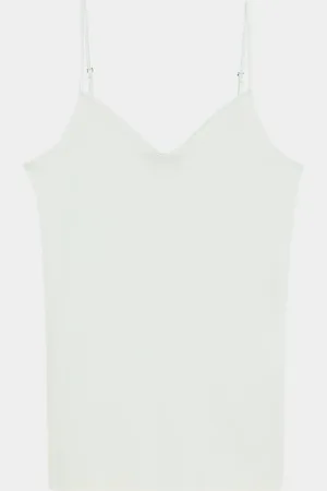 Hanro Seamless Cotton V-Neck Camisole
