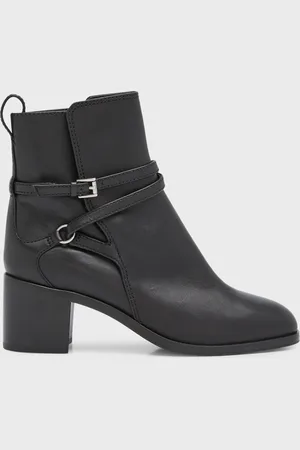 RAG&BONE Hazel Leather Buckle Ankle Booties