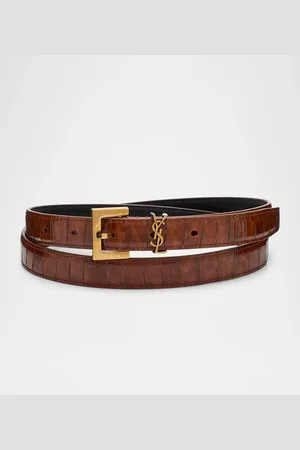 Saint Laurent YSL Shiny Leather Belt