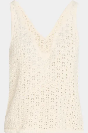 NAADAM Open Crochet Pima Cotton Tank