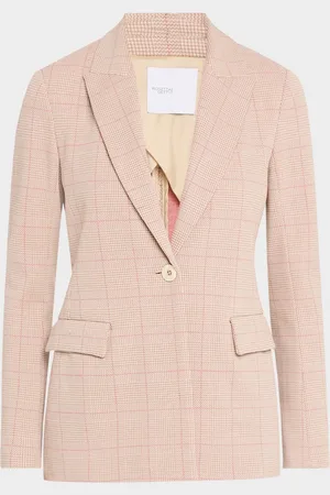 ROSETTA GETTY Plaid Single-Breasted Jacket