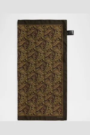Saint Laurent Paisley-Print Silk Scarf