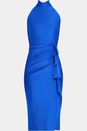 CHIARA BONI Gudrum Java Draped Jersey Midi Dress