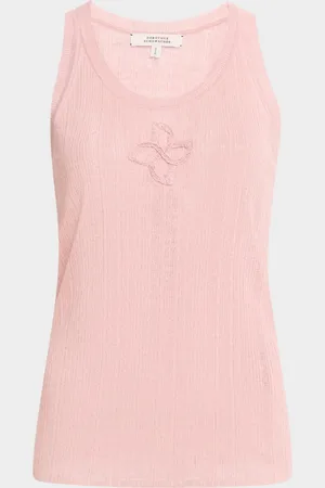 Dorothee Schumacher Summer Ease Sheer Ribbed Tank Top
