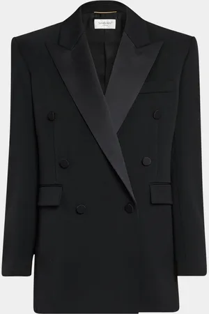 Saint Laurent Double-Breasted Tuxedo Jacket