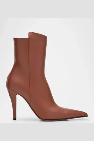 Alexander McQueen Birdee Leather Stiletto Booties