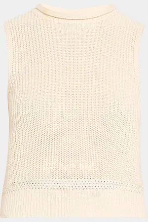 Ralph Lauren Silk Jersey Sleeveless Rollneck Sweater