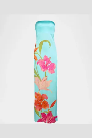 Retrofete Vivi Strapless Floral Dress