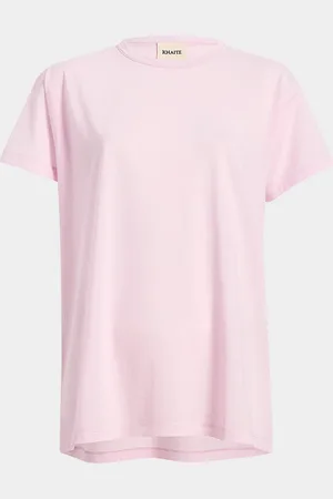 Khaite Maeve Short-Sleeve Cotton Top