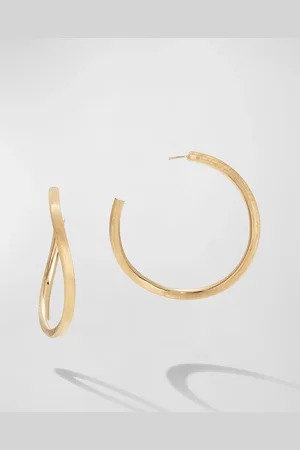 Marco Bicego Jaipur Link Yellow Gold Medium Hoop Earrings