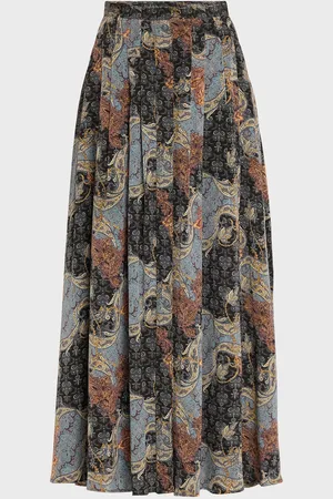ULLA JOHNSON Vanna Gathered Silk Maxi Skirt