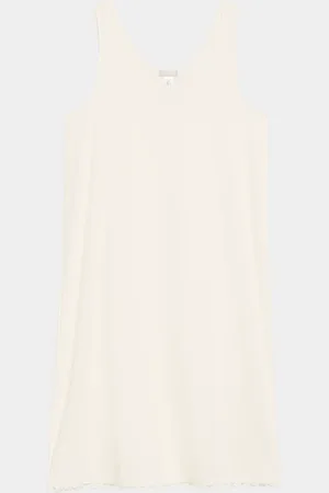 Hanro Anouk Embroidery-Trim Cotton Tank Nightgown
