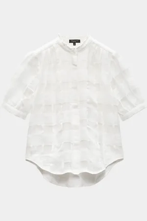 RAG&BONE Jordan Plaid Short-Sleeve Top