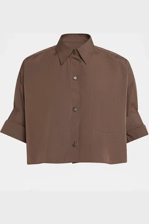 TWP Next Ex Cropped Button-Front Shirt