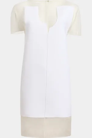 Khaite Winona Paneled Mini Dress