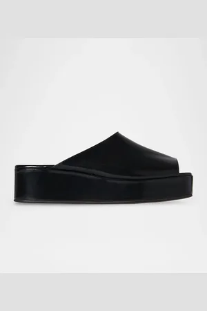The Row Emi Flatform Leather Sandals