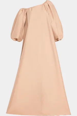 Bernadette Nathalie Puff-Sleeve Off-The-Shoulder Gown