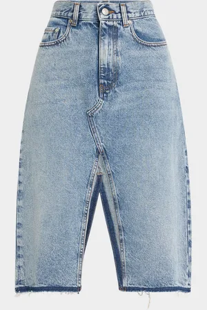Stella McCartney Vintage Blue Denim Midi Skirt
