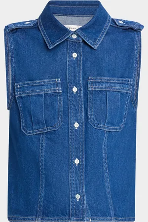 Frame The Major Sleeveless Denim Shirt