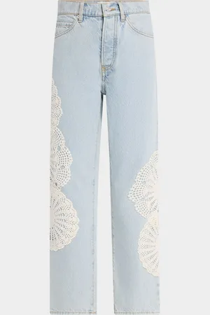 Frame The Crochet Vertical Crop Jeans