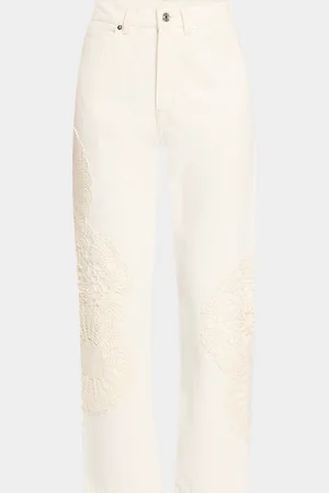 Frame The Crochet Vertical Crop Jeans