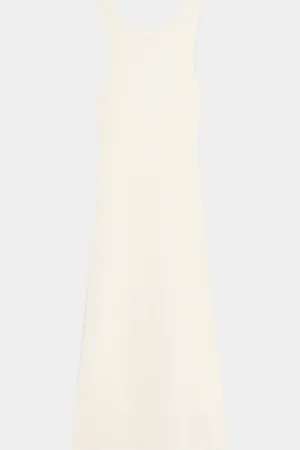 ONIA Linen Knit Scoop-Back Maxi Dress Coverup