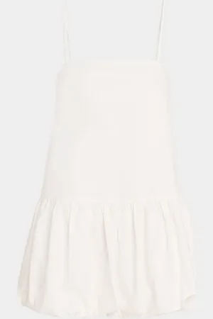 ONIA Air Linen Bubble Mini Dress