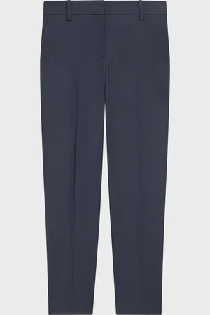 THEORY Treeca Traceable Wool Full-Length Slim Trousers