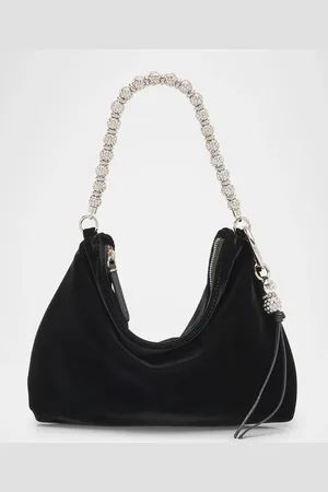 Jimmy Choo Crystal Velvet Shoulder Bag