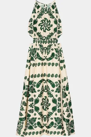 Sandro Hyeres Floral Midi Dress