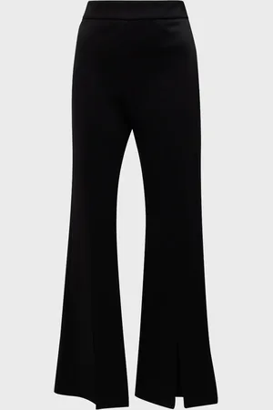 TWP Sexy Back Front-Slit Flare Pants