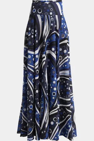 Puccini Printed Full Maxi Skirt