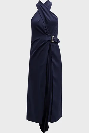 A.L.C. Fiona Belted Halter Midi Dress