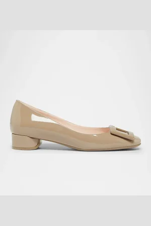 Roger Vivier Roundy Patent Buckle Ballerina Pumps