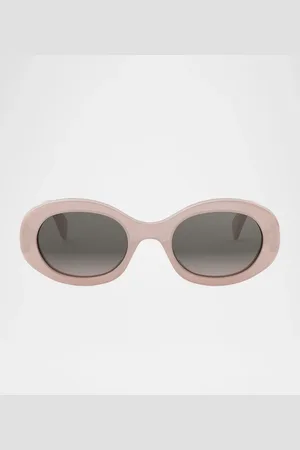 Céline Triomphe Acetate Oval Sunglasses