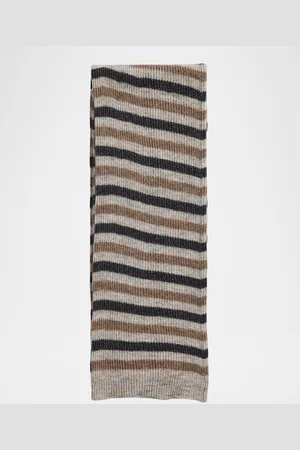 Brunello Cucinelli Striped Mohair Blend-Scarf