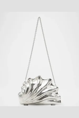J.W.Anderson Shell Chrome Resin Clutch Bag