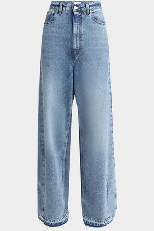 Stella McCartney Two Tonal Paneled Wide Leg Jeans