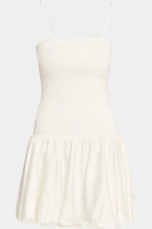 ALICE+OLIVIA Arden Drop-Waist Bubble Mini Dress